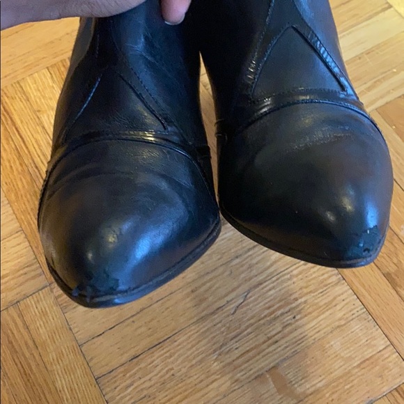 Cesare Paciotti Red Bottoms Leather Ankle Booties - Picture 7 of 10